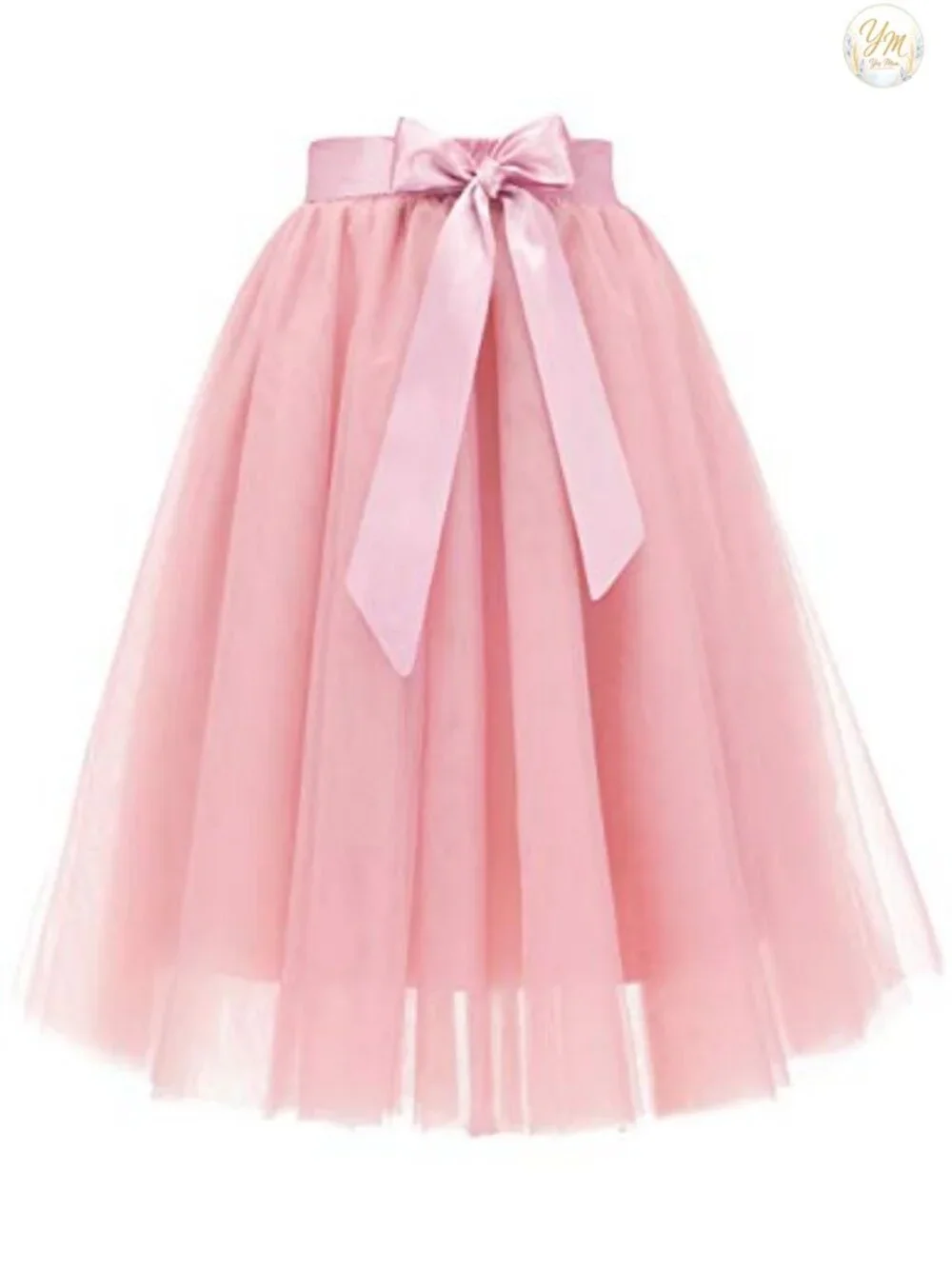 Women's Tulle Skirt Knee Length 6-Layer Tutu Formal Party Prom Dress